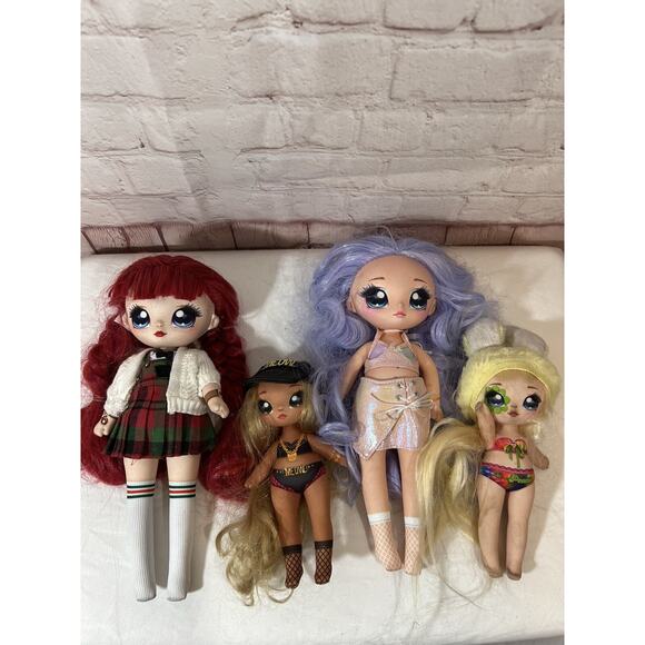 Na Na Na Surprise Doll Lot of 4 na! na! na! 8” 6” - Picture 1 of 6